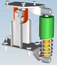 Mechanical cab suspension with mounting