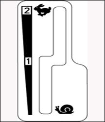 Lever slot between speed brands