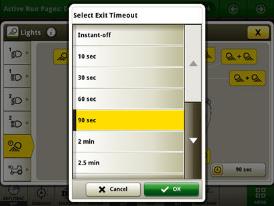 CommandCenter programmable timeout lighting