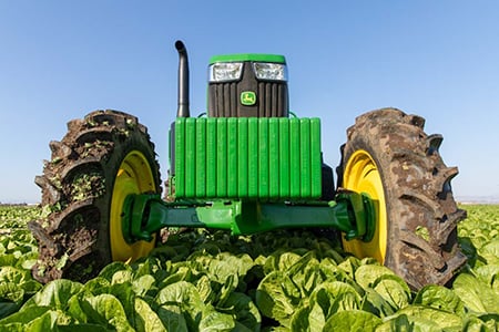 High ground clearance protects crops