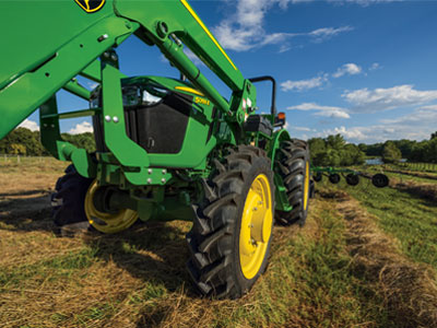 small tractor safety features for uneven turf