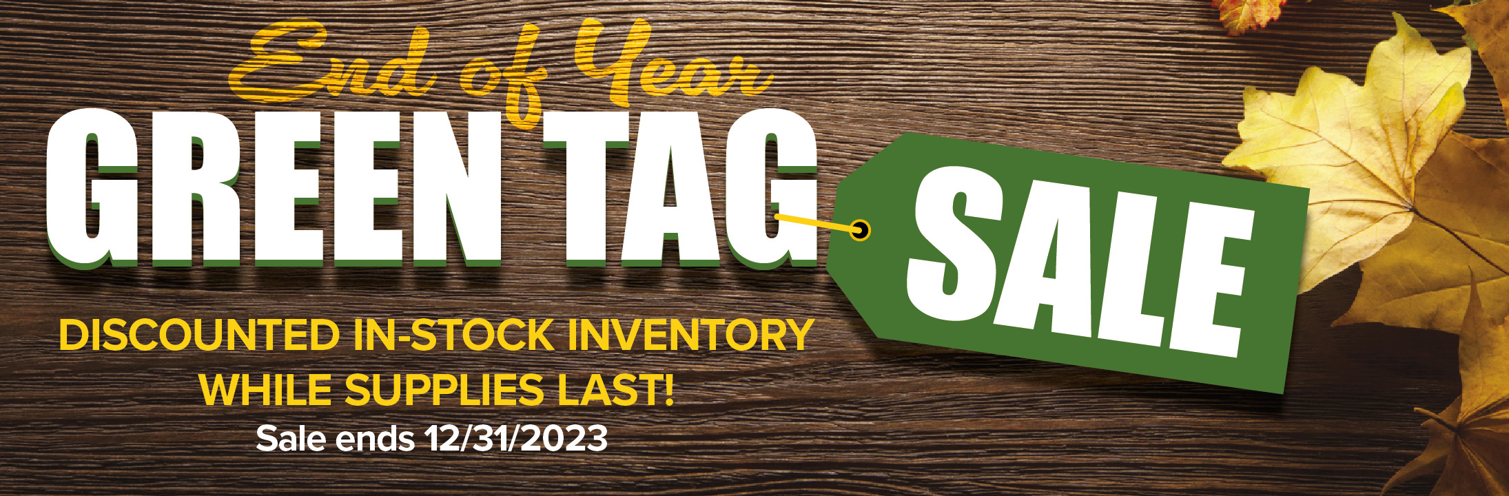 Green Tag Sale 