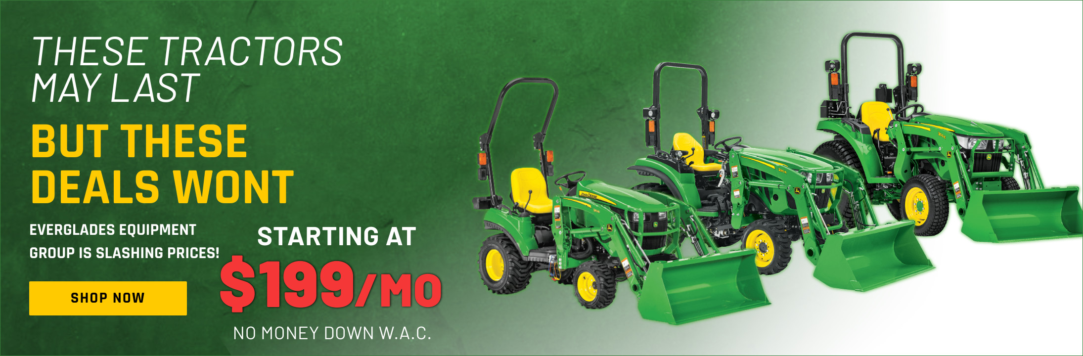0% Financing on Tractor Packages