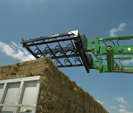 AB16 Square Bale Handler stacking bales