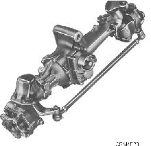 Mechanical rear-wheel drive axle