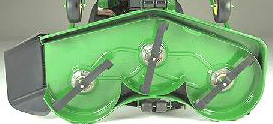Mower deck showing RFS feature