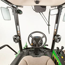 ComfortCab visibility from operator's seat