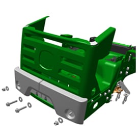 Illustration of ZTrak© mower rear bumper