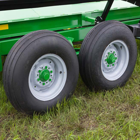 Tandem tires shown on BC1104 and BC1108