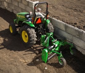 Hydraulic controls allow easy adjustment from seat