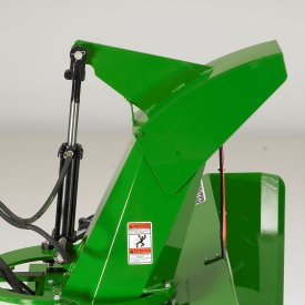 Optional hydraulically controlled chute deflector