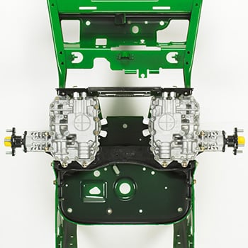 Illustration of unitized pump and wheel motor drives