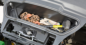 Sealed under-hood storage