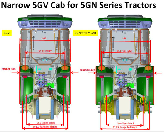 5GV cab on 5GN Tractor