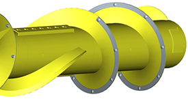 Dura Line auger flight reinforcement strips