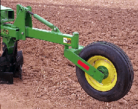 975 Moldboard Plow rear gauge wheel