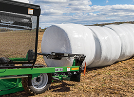 Optional bale push-off arm