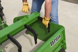 Simply remove retainer clips to adjust the height