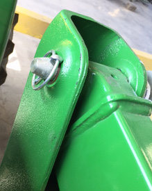 Boom pins installed