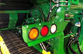 Elevated light-emitting diode (LED) warning and signal lights