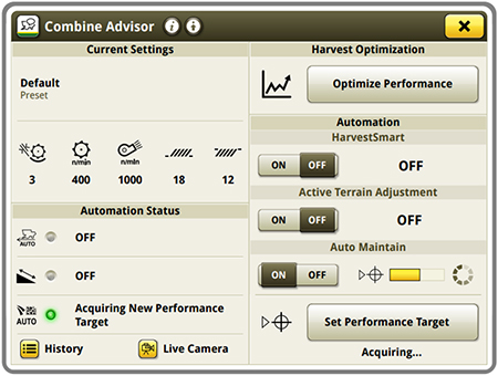 Combine Advisor run page