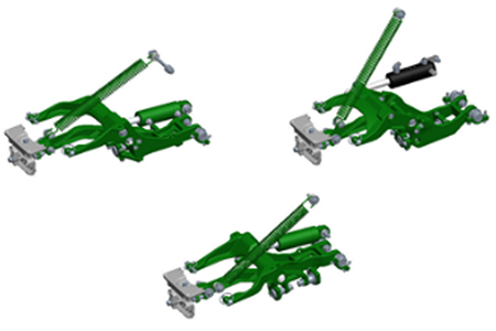 Cutting unit contour following system