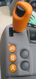 DirectDrive speed lever in full auto mode
