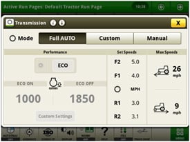 e18 custom transmission page