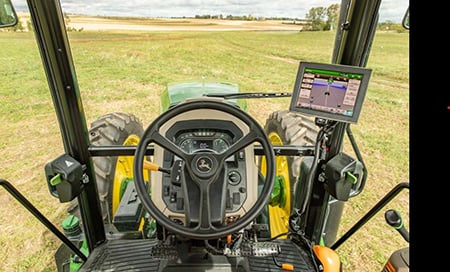 Gen 4 display in the tractor cab