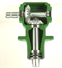 Cross-section of gearcase