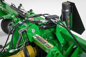 Hydraulic tine pitch control on the TD3418