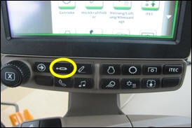 Hydraulic shortcut button CommandCenter