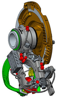 Split knotter frame