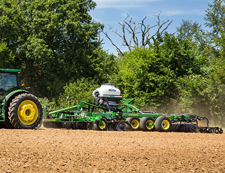 MonTag cover crop seeder on the 2660VT