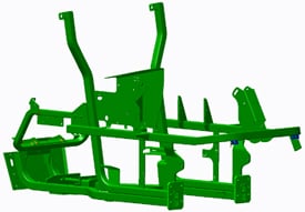 High-strength, tubular steel frame 