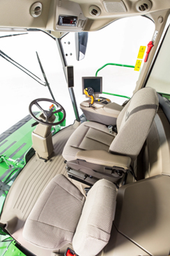 R-spec windrower cab interior