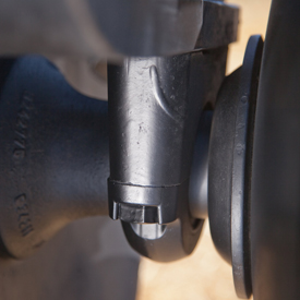 Sealed maintenance-free bearings (front view)