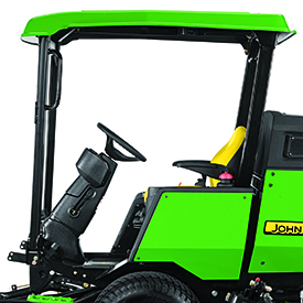Four-post ROPS side view
