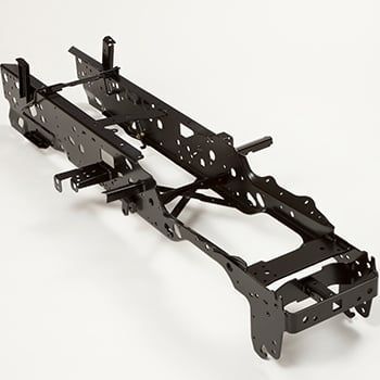 Full-length welded steel frame