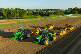 The John Deere scraper system