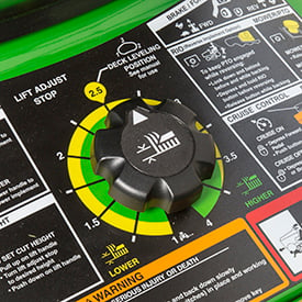 Onboard mower adjusting gauge and wrench