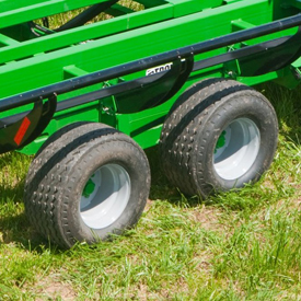 Flotation tires shown on BC1110
