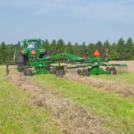 Dual windrow