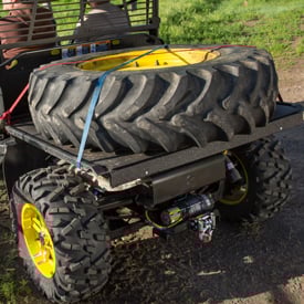 Haul larger cargo on the flat bed (XUV825i shown)