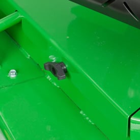 Easy-to-remove mower deck shields