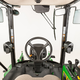 ComfortCab visibility from operator's seat