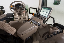 Cab and controls of 6R Tractor