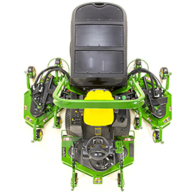 Wide-area mower (WAM) top view