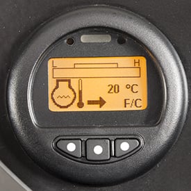 Engine coolant temperature screen