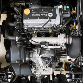 812-cc (49.6-cu in.) gasoline engine and drivetrain